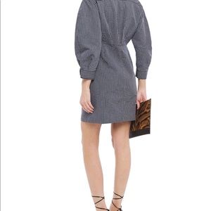 Sandro Kassy gathered striped mini dress 38